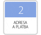 Krok 2: Adresa a zp�sob platby