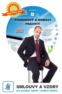 Logo Podnikový a domácí právník 2013 - CD s nápisem vzory smluv a dokumentů, nejpoužívanější zákony