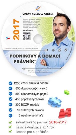 Náhled ovládací plochy aplikace Podnikový a domácí právník Náhled ovládací plochy aplikace Podnikový a domácí právník