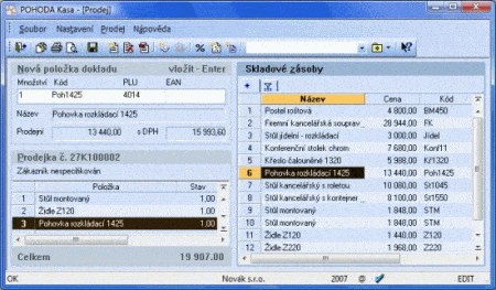 1 centrála, 3 pobočky